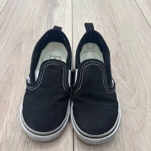 Vans Black Classic Slip-On V Shoe - Toddler 9c